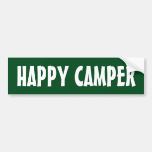 HAPPY CAMPER-bumpersticker voor auto RV of aanhang Bumpersticker