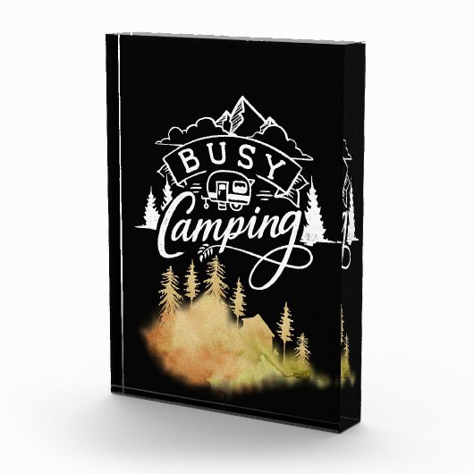 Happy Camper Busy Camping Fotoblokken (Rechts)