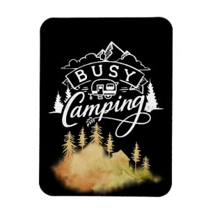 Happy Camper Busy Camping Magneet