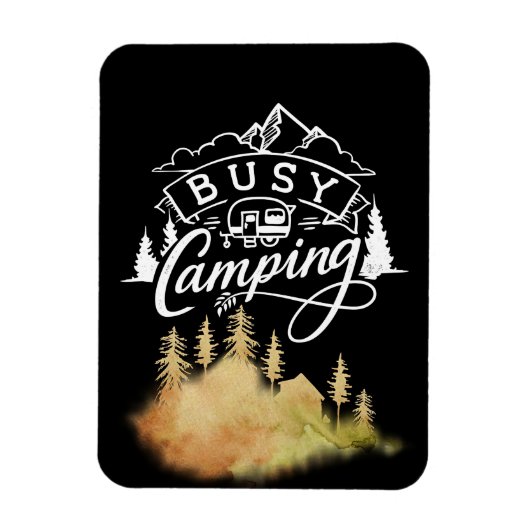 Happy Camper Busy Camping Magneet (Verticaal)