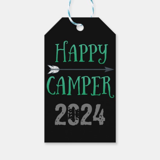 Happy Camper Cadeaulabel (Voorkant)