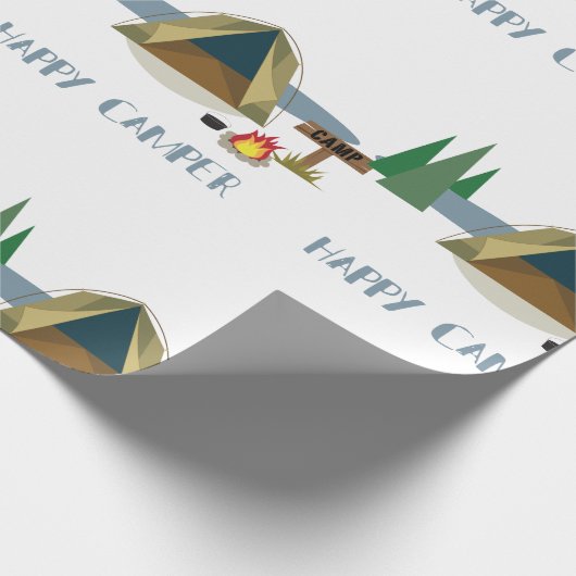 Happy Camper Cadeaupapier (Hoek)