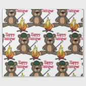 Happy Camper Cadeaupapier (Vlak)