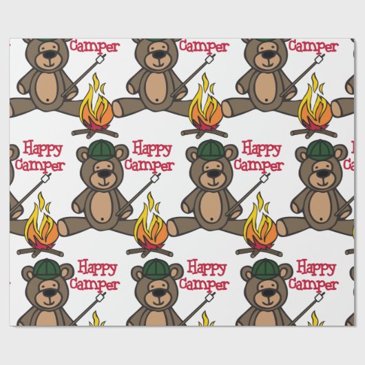 Happy Camper Cadeaupapier (Vlak)