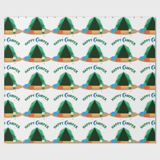 Happy Camper Cadeaupapier (Vlak)