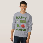 Happy Camper Caming Enthousiast Tent Compass Trui (Voorkant volledig)