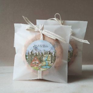 Happy Camper Camp Birthday Party - Hartelijk dan Ronde Sticker