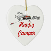 Happy Camper | Campagne RV in ruste Keramisch Ornament (Rechts)