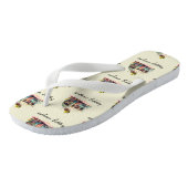 Happy Camper  Camper RV Waterverf Teenslippers (Schuin)