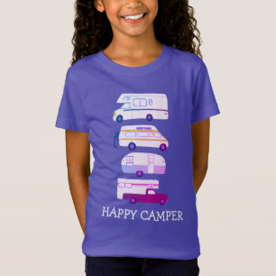 HAPPY CAMPER Campervan vanlife RV Trailer CUSTOM T-shirt