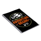 Happy Camper Camping Adventure begint Notitieboek (Rechterzijde)