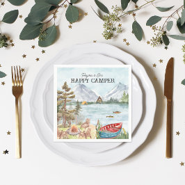 Happy Camper | Camping Birthday Party Servet