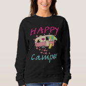 Happy Camper Camping  Couple Camp Vacation Trui (Voorkant)