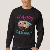 Happy Camper Camping  Couple Camp Vacation Trui (Voorkant)
