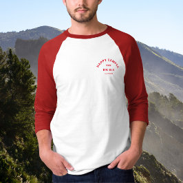 Happy Camper Camping Crew  Zwart Raglan T-shirt