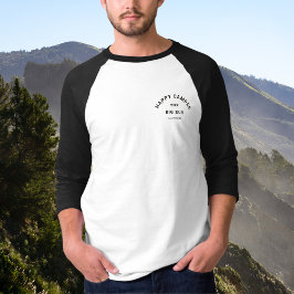 Happy Camper Camping Crew  Zwart Raglan T-shirt