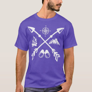 Happy Camper Camping Funny Gift Mannen Vrouwen Kin T-shirt