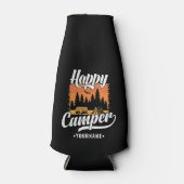 Happy Camper Camping Hiking Travel Caravan Life Flesjeskoeler (Voorkant)