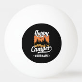 Happy Camper Camping Hiking Travel Caravan Life Pingpongbal (Voorkant)