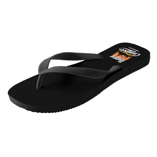 Happy Camper Camping Hiking Travel Caravan Life Teenslippers (Schuin)