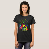 Happy Camper Camping Mannen Vrouwen Kinderen T-shirt (Voorkant volledig)