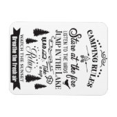 Happy Camper Camping Rules Magneet (Horizontaal)