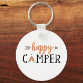 Happy Camper, Camping Sleutelhanger (Voorkant)