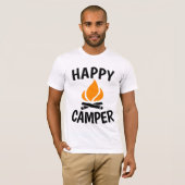 HAPPY CAMPER, Camping T-shirts (Voorkant volledig)