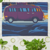 Happy Camper Camping Trip Art Theedoek (Gevouwen)