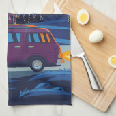 Happy Camper Camping Trip Art Theedoek (Quarter Fold)