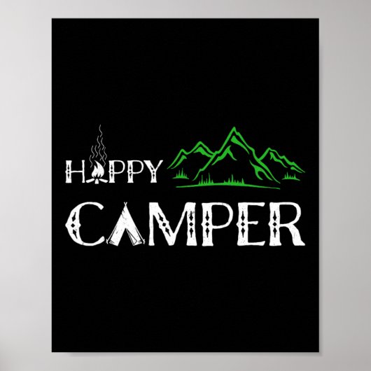 Happy Camper - Camping voor mannen Poster (Voorkant)