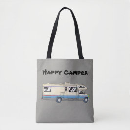Happy Camper Canvas tas