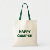 HAPPY CAMPER-canvas tas voor kampeerreizen en ring (Voorkant)