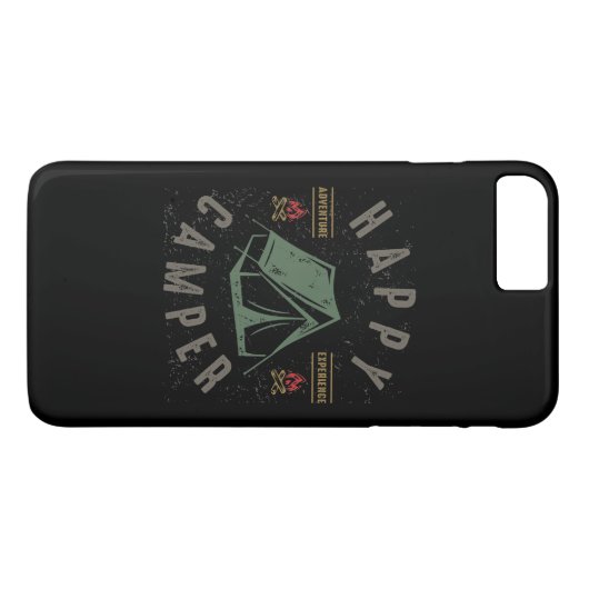 Happy Camper Case-Mate iPhone Case (Achterkant (Horizontaal))