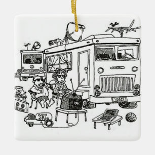 **HAPPY CAMPER** CHRISTMAS ORNAMENT