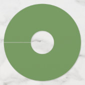 Happy Camper Compass Camp Tent Fire S'mores Wijnglaslabel (Achterkant)