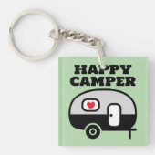 Happy Camper cute keychain for RV mobile home (voorkant)