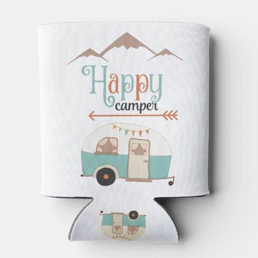 Happy Camper Cute RERV Blikjeskoeler (Achterkant)