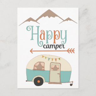 Happy Camper Cute RERV Briefkaart