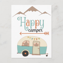 Happy Camper Cute RERV Briefkaart