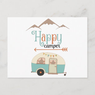 Happy Camper Cute RERV Briefkaart
