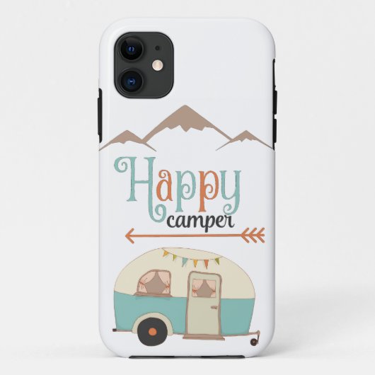 Happy Camper Cute RERV Case-Mate iPhone Case (Achterkant)