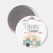 Happy Camper Cute RERV Magneet (Voorkant / Achterkant)