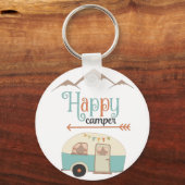 Happy Camper Cute RERV Sleutelhanger (Voorkant)