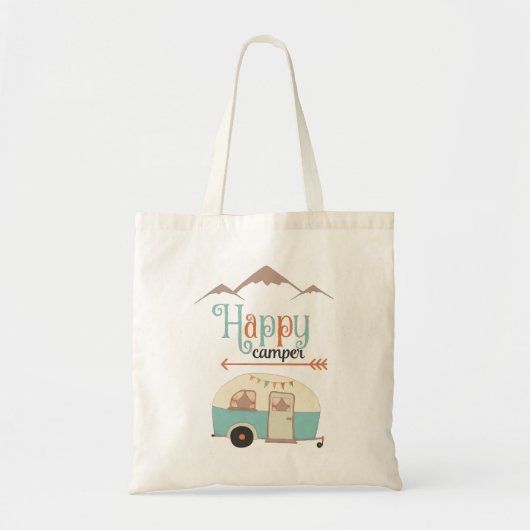 Happy Camper Cute RERV Tote Bag (Voorkant)