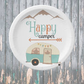 HAPPY CAMPER Cute Retro RV Papieren Bordje