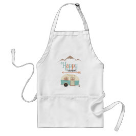 HAPPY CAMPER Cute Retro RV Standaard Schort