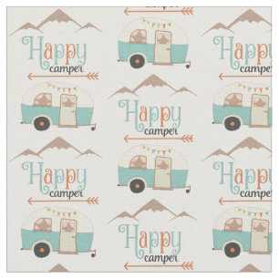 Happy Camper Cute Retro RV Stof