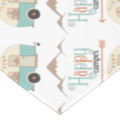 HAPPY CAMPER Cute Retro RV Tafelkleed (Gekanteld)