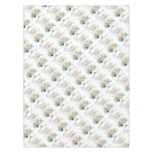 HAPPY CAMPER Cute Retro RV Tafelkleed (Voorkant)